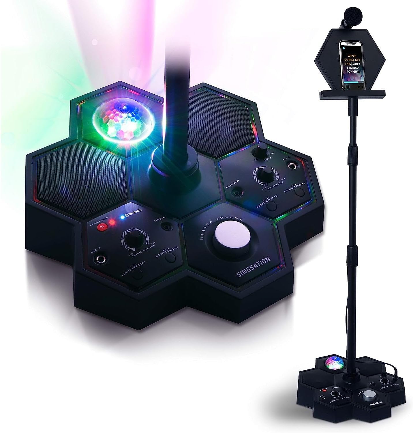 🔥Karaoke Machine - Singsation All-in-One Karaoke System & Party Machine - Performer Speaker w/Bluetooth Microphone Sing Stand - No CDs! - Kids or Adults. YouTube Your Favorite Karaoke Videos & Songs😍😍😍