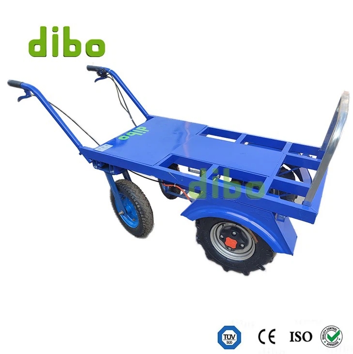 Portable Hand Truck - The electric trolley body is compact and lightweight, and the frame is welded with thickened steel pipes, which is strong and firm and does not deform under load. It can climb 60 degrees and easily carry a load of 1,200 pounds. It can be used for transporting goods in orchards and greenhouses, and transporting goods on construction sites. It has multiple uses and is great value for money.