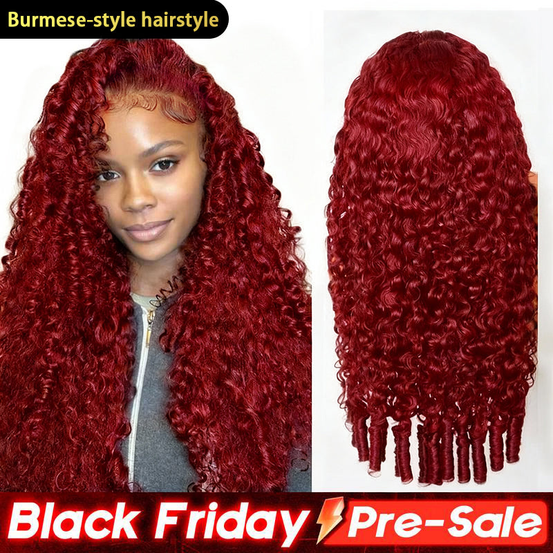 Sale Happening Now:70% off Burmese Curly Glueless Wig Bleached Knots 13x6 HD Lace Front Wear Go Wig With Flexible Fit Drawstring