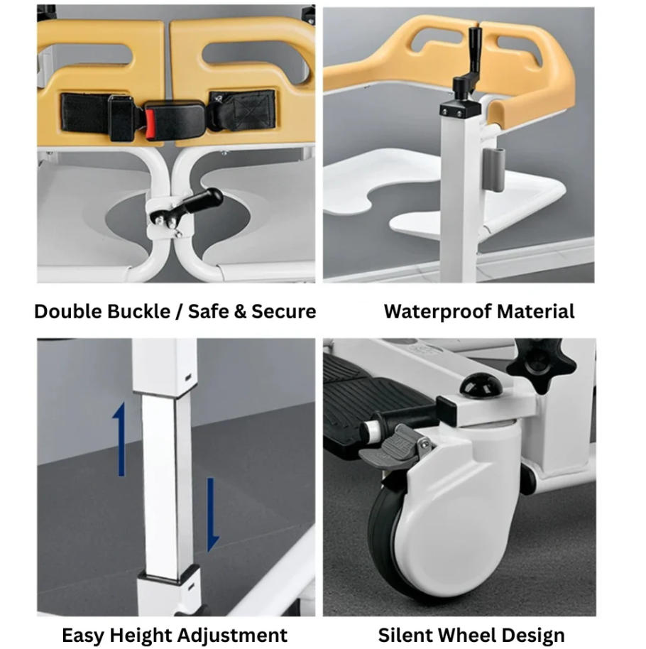 🎉[MTN user exclusive price] Elderly Patient Transfer Lift Handicapped Wheelchair