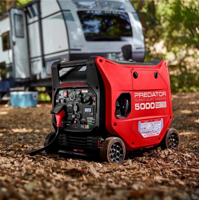 ⏳Last day to reduce price❤️‍🔥PREDATOR 5000 Watt Dual-Fuel SUPER QUIET Inverter Generator with Remote Start and CO SECURE Technology, EPA