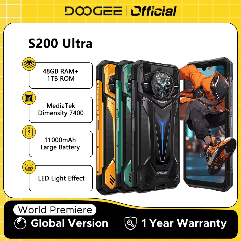 💥Last day factory direct sales✨DOOGEE Blade GT Ultra 5G Rugged Phone Dimensity 7300 LED Light Effect 6.72" 16GB+512GB 5500mAh Battery Ultra-thin Cell Phone