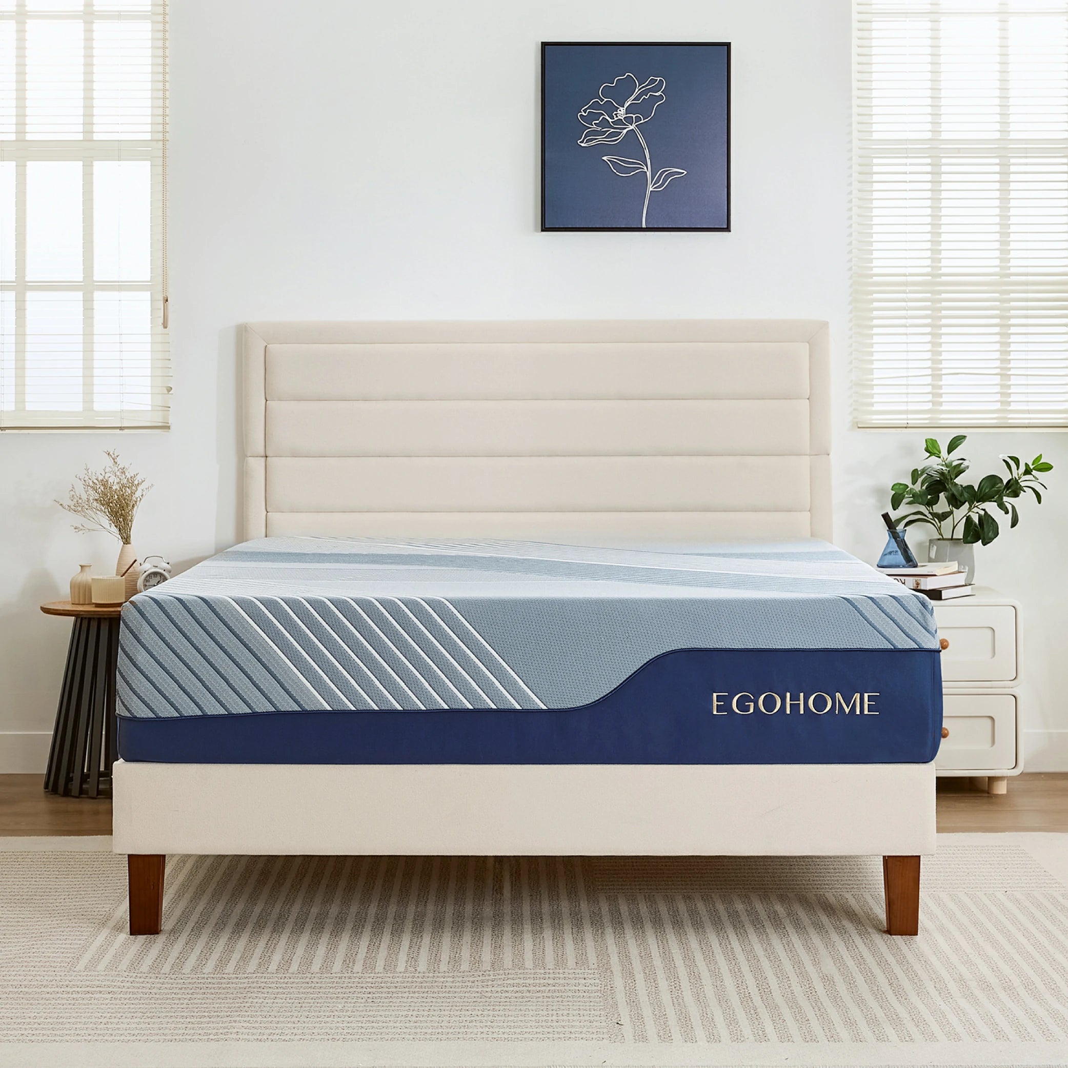【Buy 1 get 1 free, last day】Elysian Comfort Mattress + ❤️‍🔥Multifunction Modern Liftable and Expandable Coffee Table with Storage Drawers and Universal Wheels！