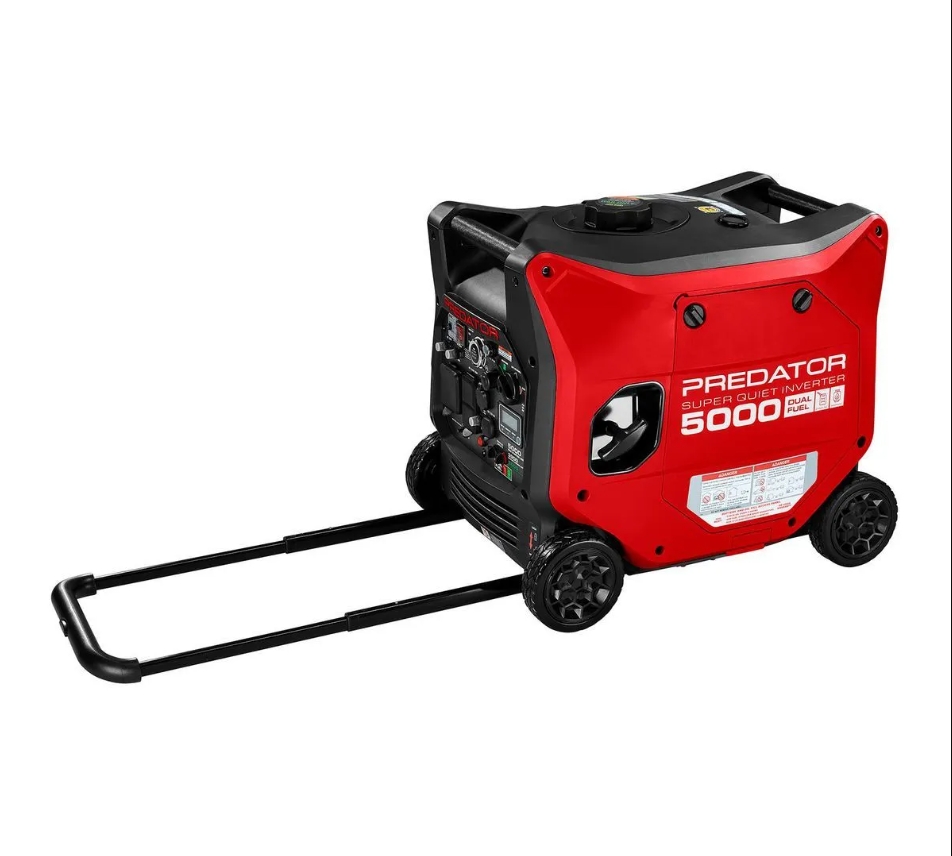 ⏳Last day to reduce price❤️‍🔥PREDATOR 5000 Watt Dual-Fuel SUPER QUIET Inverter Generator with Remote Start and CO SECURE Technology, EPA