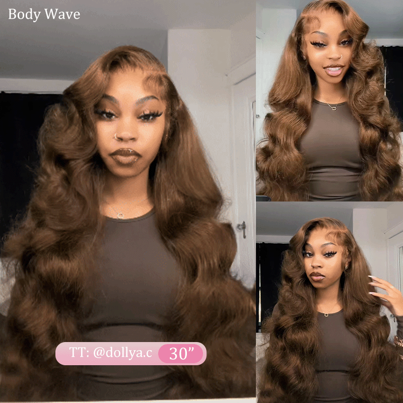@Thequeenleora Recommend #4 Chocolate Brown 13×6 Full Lace Human Hair Wigs