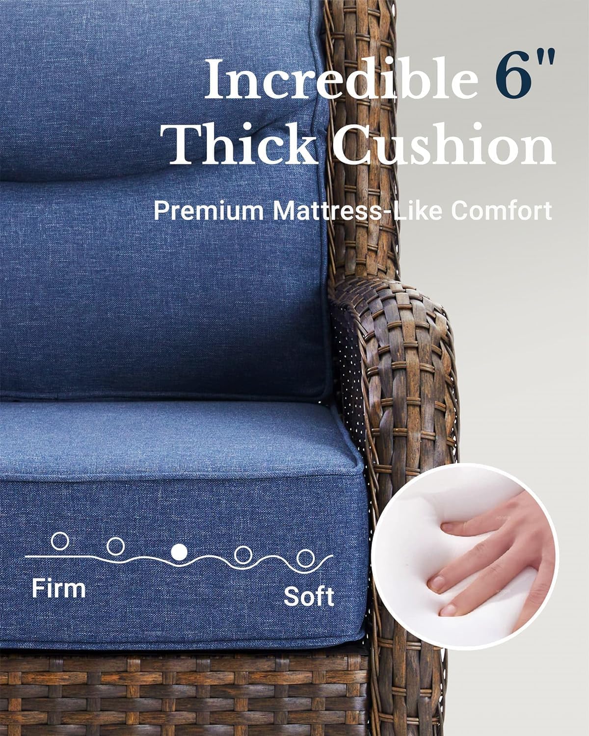 Luxury Outdoor Swivel Rocker Patio Chairs of 2