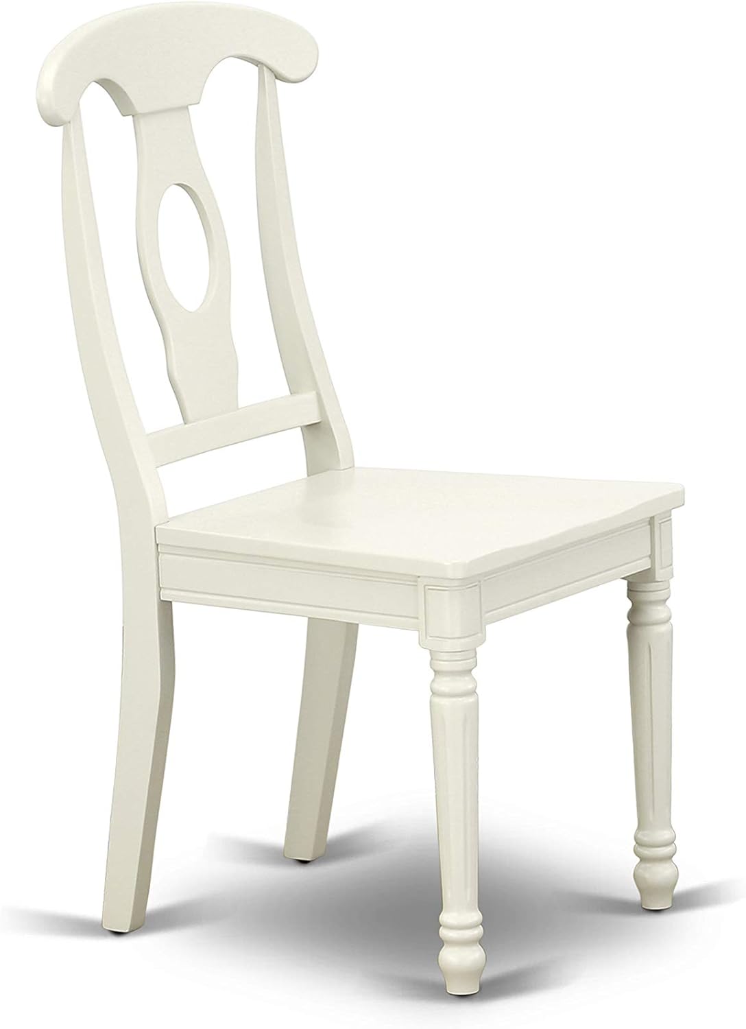 🔥 East West Furniture DLKE5-BCH-W 5 Piece Dining Room Furniture Set Includes a Round Dining Table with Dropleaf and 4 Wood Seat Chairs, 42x42 Inch, Black & Cherry