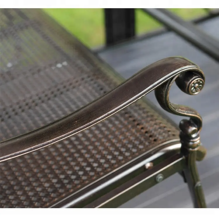 Outdoor Glider Benches for Outside Porch Patio Yard Retro Metal Glider Chair Outdoor