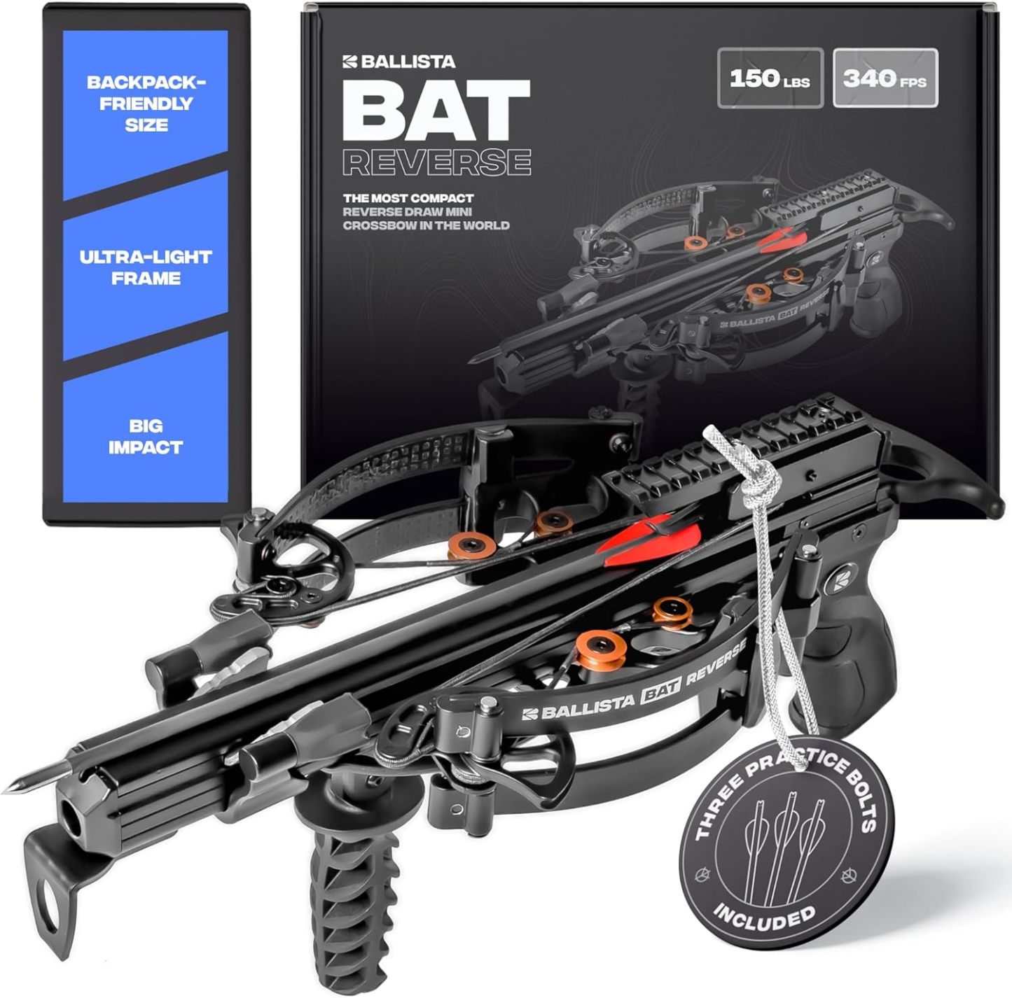 BALLISTA BAT Reverse Draw Compound Mini Crossbow