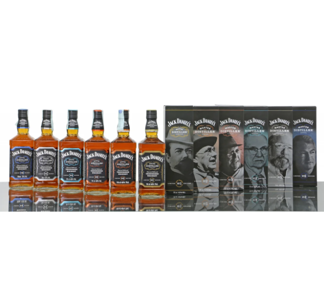 🔥Kwame Nkrumah Memorial Day Sale🔥JD Master Distiller collector’s set of 6 bottles, Edition 1-6