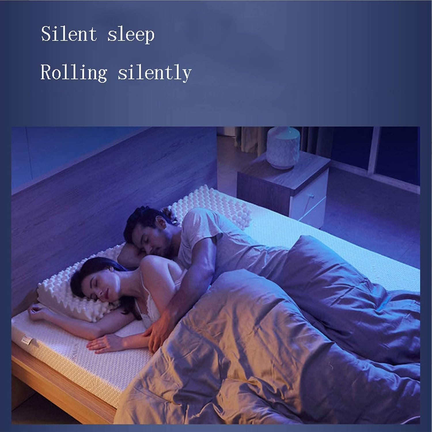 🔥【Buy 1, get 2 free】🔥【2 soft plastic pillows of the same design】🎉TFDRSEXVD 100% Natural Latex Mattress,Compression and No Deformation,Honeycomb Pore Ventilation,Soft and Comfortable！