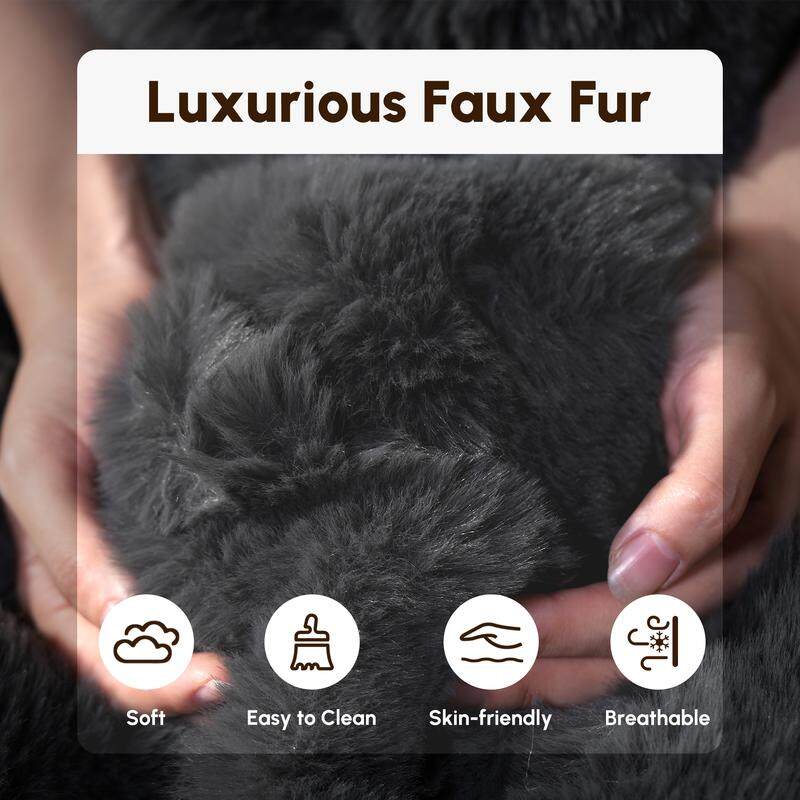 ✨【Autumn Special】 59" Wide Extra Large Round Sofa Bed - Fluffy Bean Bag, Modern Deep Seating Sofa, Comfortable Relaxation, Plush Corduroy Fabric, Includes 3 Pillows, No Assembly Required