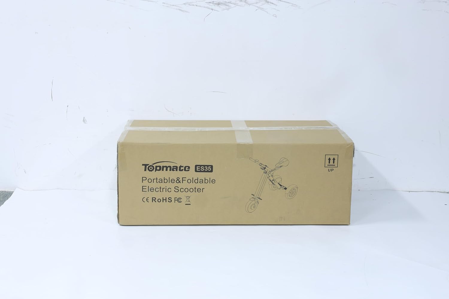 TopMate ES35 Powered Electric Scooter 3 Wheels Foldable Trike with Seat for Adults, Lightweight Electric Scooter with Removable 36V 7.8AH Battery, Reverse Function & Key Switch for Commute and Travel