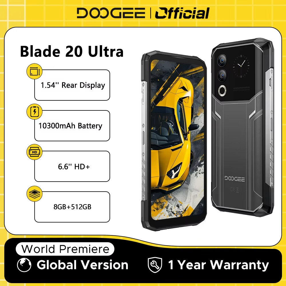 💥Last day factory direct sales✨DOOGEE Blade GT Ultra 5G Rugged Phone Dimensity 7300 LED Light Effect 6.72" 16GB+512GB 5500mAh Battery Ultra-thin Cell Phone