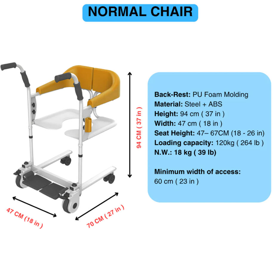 🎉[MTN user exclusive price] Elderly Patient Transfer Lift Handicapped Wheelchair