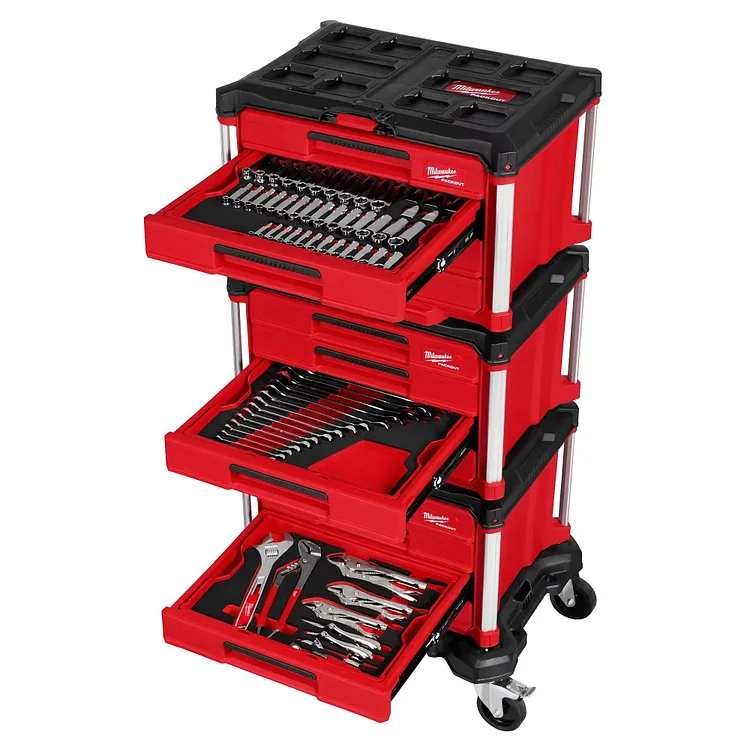 🔥🔥🔥2025 New Super Sale 366-pc / Master Mechanics Hand Tool Set with PACKOUTTM Drawers and Dolly