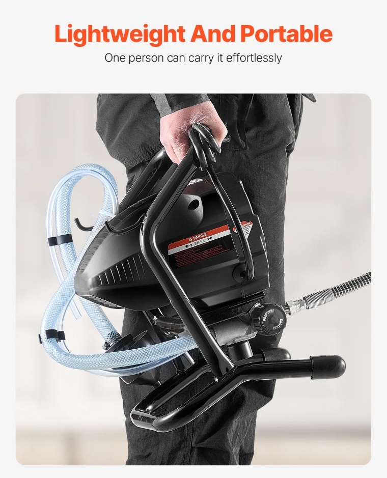 ❤️‍🔥Stand Airless Paint Sprayer Electric Paint Sprayer Machine 650W 3000PSI