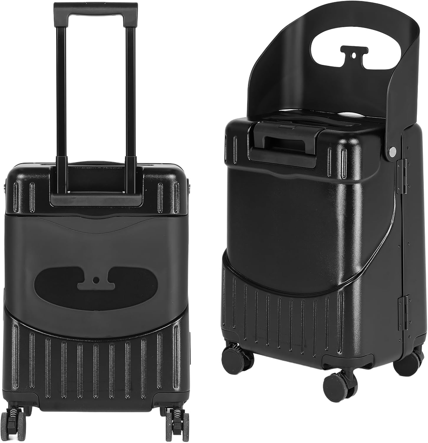 🎉【Buy 1 Get 1 Free】smilesun 20 Carry On Luggage with Seat For Kids & Adults，Hardside Ride On Suitcase with 360°Spinner and TSA Lock For Travel.