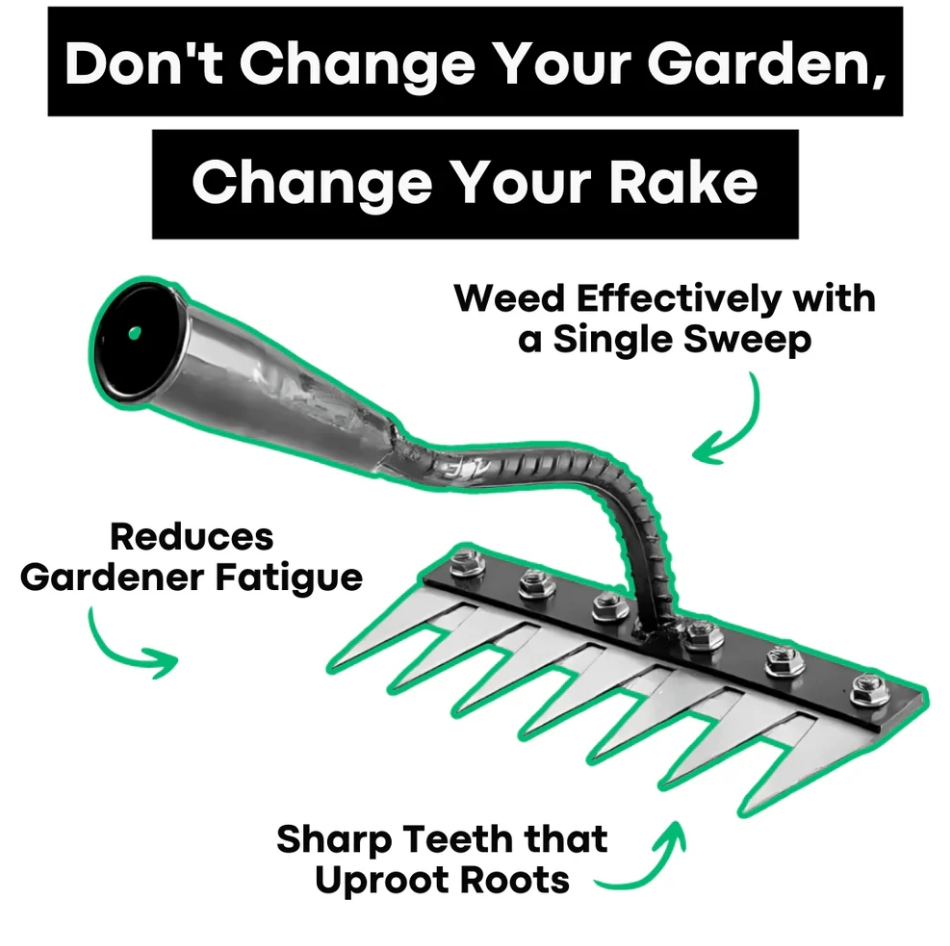 🔥Price reduction notification👇👇👇 Ultra-Efficient Heavy-Duty Weeding Rake
