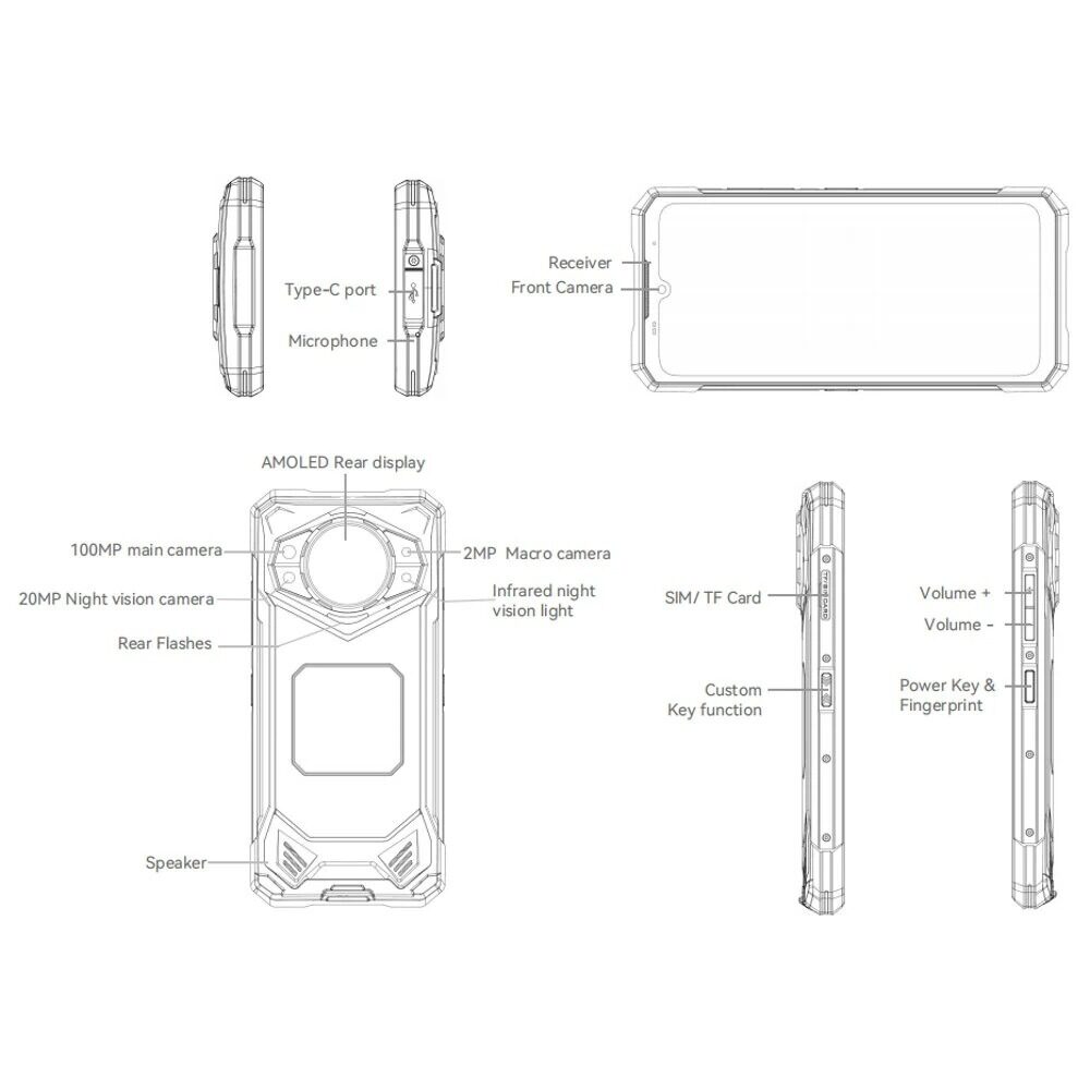 💥Low price promotion✨GH₵ 399 ✨5G triple-rugged smartphone⚡32GB+512GB/TF 2TB