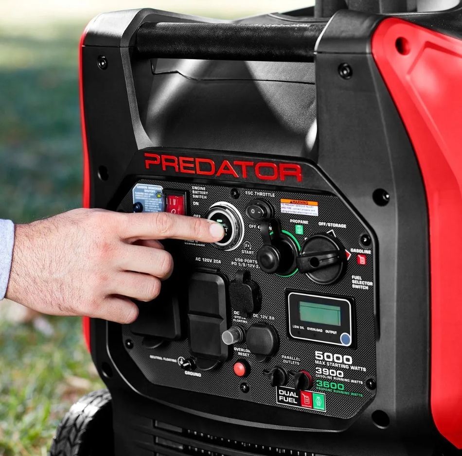 ⏳Last day to reduce price❤️‍🔥PREDATOR 5000 Watt Dual-Fuel SUPER QUIET Inverter Generator with Remote Start and CO SECURE Technology, EPA