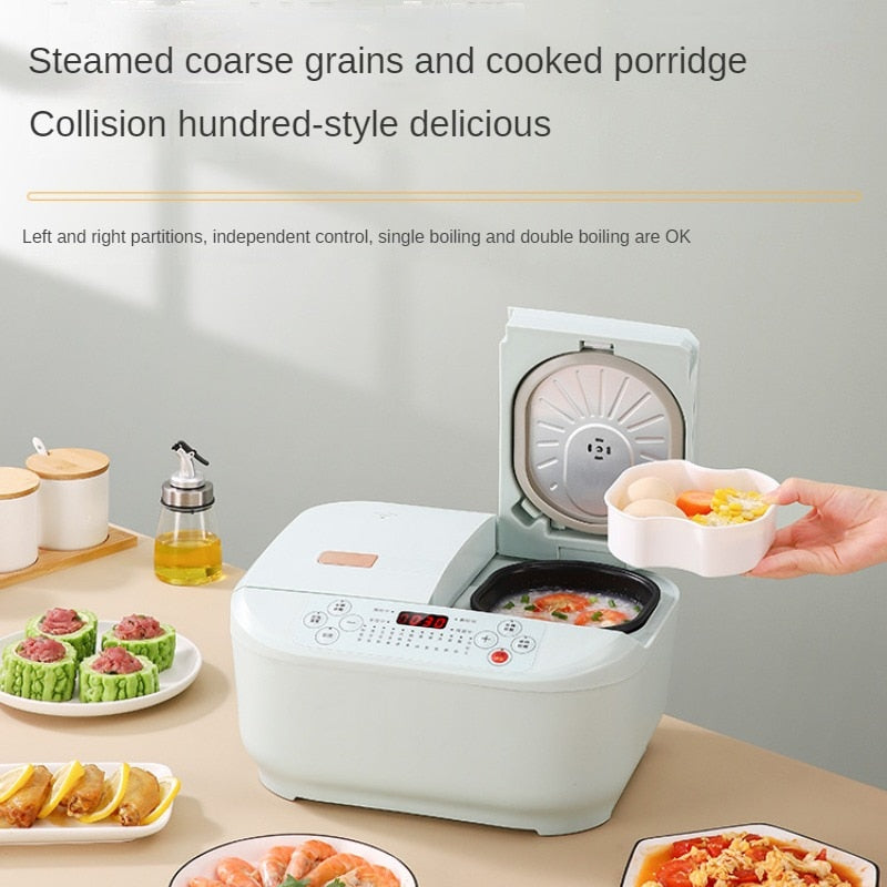 [lowest price] All-In-One Double Container Intelligent Electric Rice Cooker