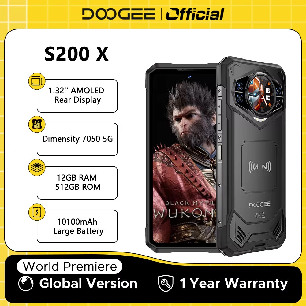 💥Last day factory direct sales✨DOOGEE Blade GT Ultra 5G Rugged Phone Dimensity 7300 LED Light Effect 6.72" 16GB+512GB 5500mAh Battery Ultra-thin Cell Phone