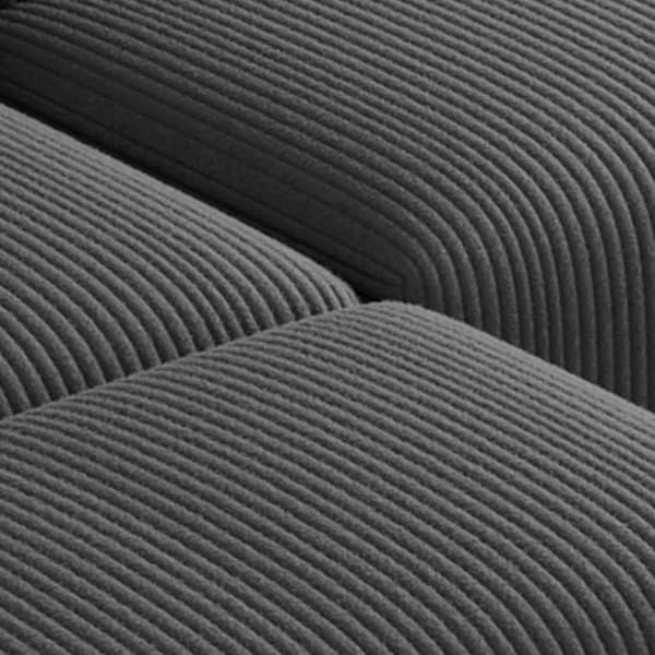 🔥 Acanva Convertible Modular Sectional Sofa with Movable Ottomans, Free Combination Corduroy Couch for Living Room Apartments, L-Shaped, White