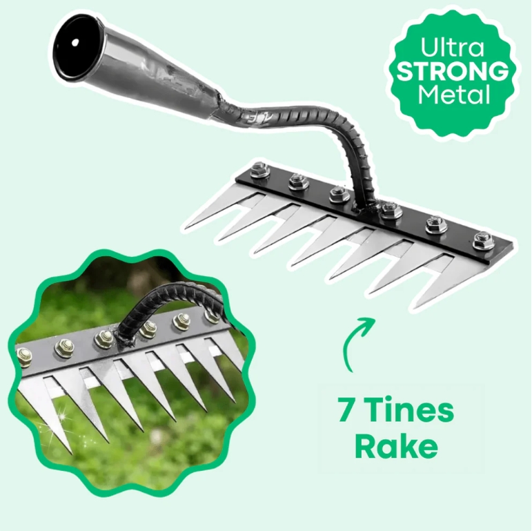🔥Price reduction notification👇👇👇 Ultra-Efficient Heavy-Duty Weeding Rake