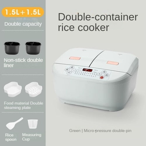 [lowest price] All-In-One Double Container Intelligent Electric Rice Cooker