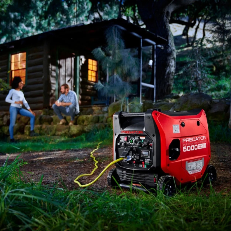 ⏳Last day to reduce price❤️‍🔥PREDATOR 5000 Watt Dual-Fuel SUPER QUIET Inverter Generator with Remote Start and CO SECURE Technology, EPA