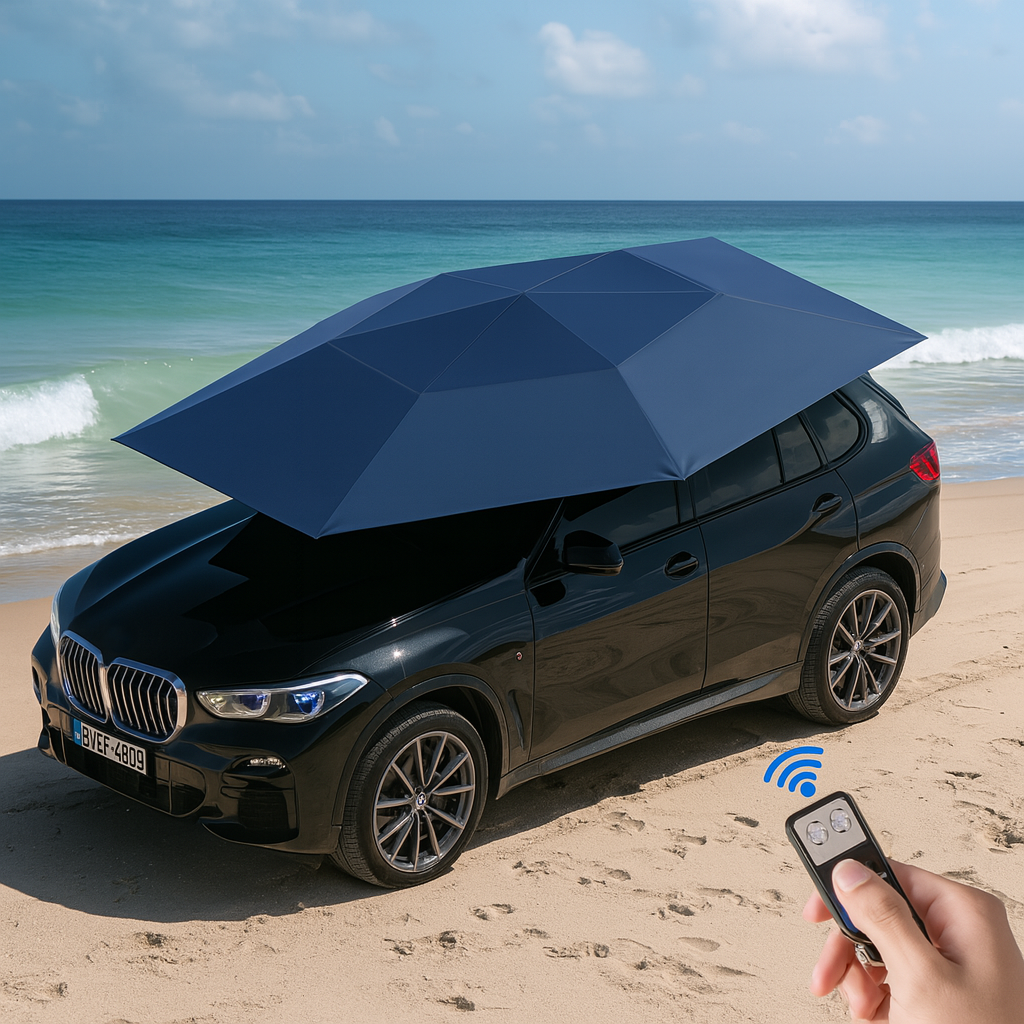 🔥 [hot sale] All-Weather Remote-Controlled Automatic Car UV Protection Umbrella