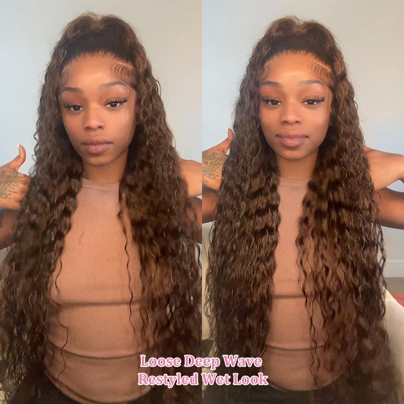 @Thequeenleora Recommend #4 Chocolate Brown 13×6 Full Lace Human Hair Wigs