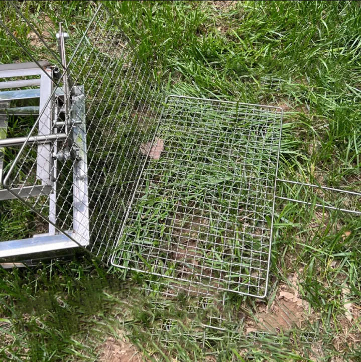 FVHYT Tookfun Barbecue Grill Stainless Steel Flip Barbecue Grill Outdoor Camping Portable Folding Barbecue Fish Lamb Chops Home OIFDC