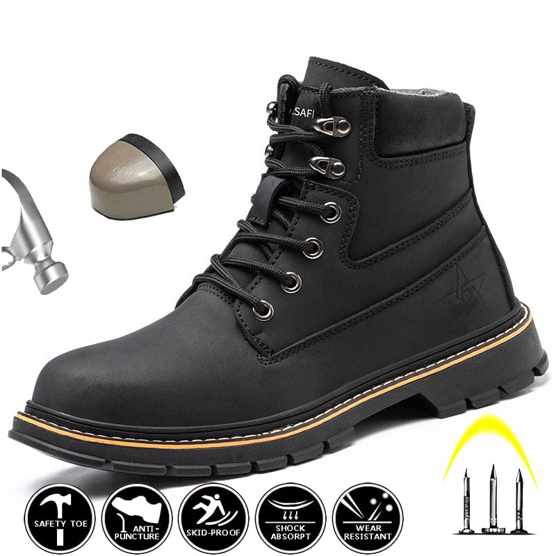 🔥【A pair of shoes that can last 100 years】Anti-Fatigue Industrial Winter Shoes