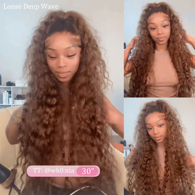 @Thequeenleora Recommend #4 Chocolate Brown 13×6 Full Lace Human Hair Wigs