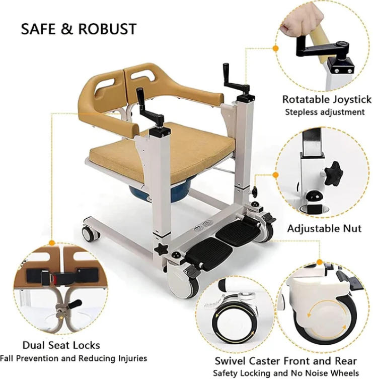 🎉[MTN user exclusive price] Elderly Patient Transfer Lift Handicapped Wheelchair