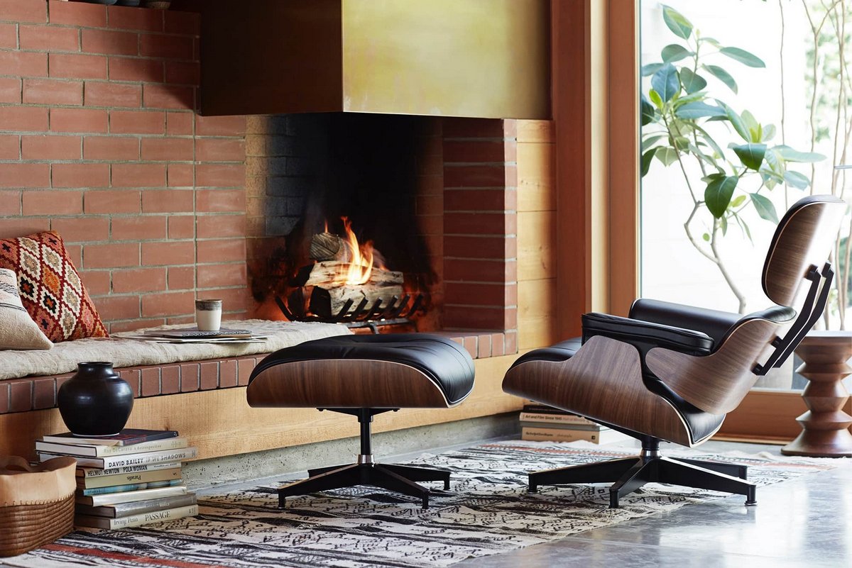 ⚡Limited time offer, buy 1 get 1 free 😍Eames Lounge Chair and Ottoman