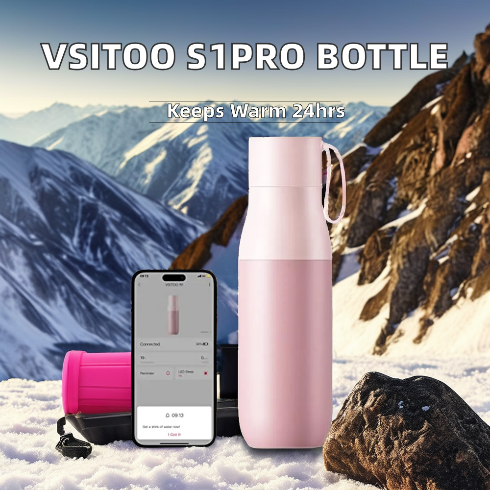 Modern Electronic Bluetooth LED Thermos Vacuum Flask Stainless Steel Cup Water Temperature Display New Products Smart Drinkware