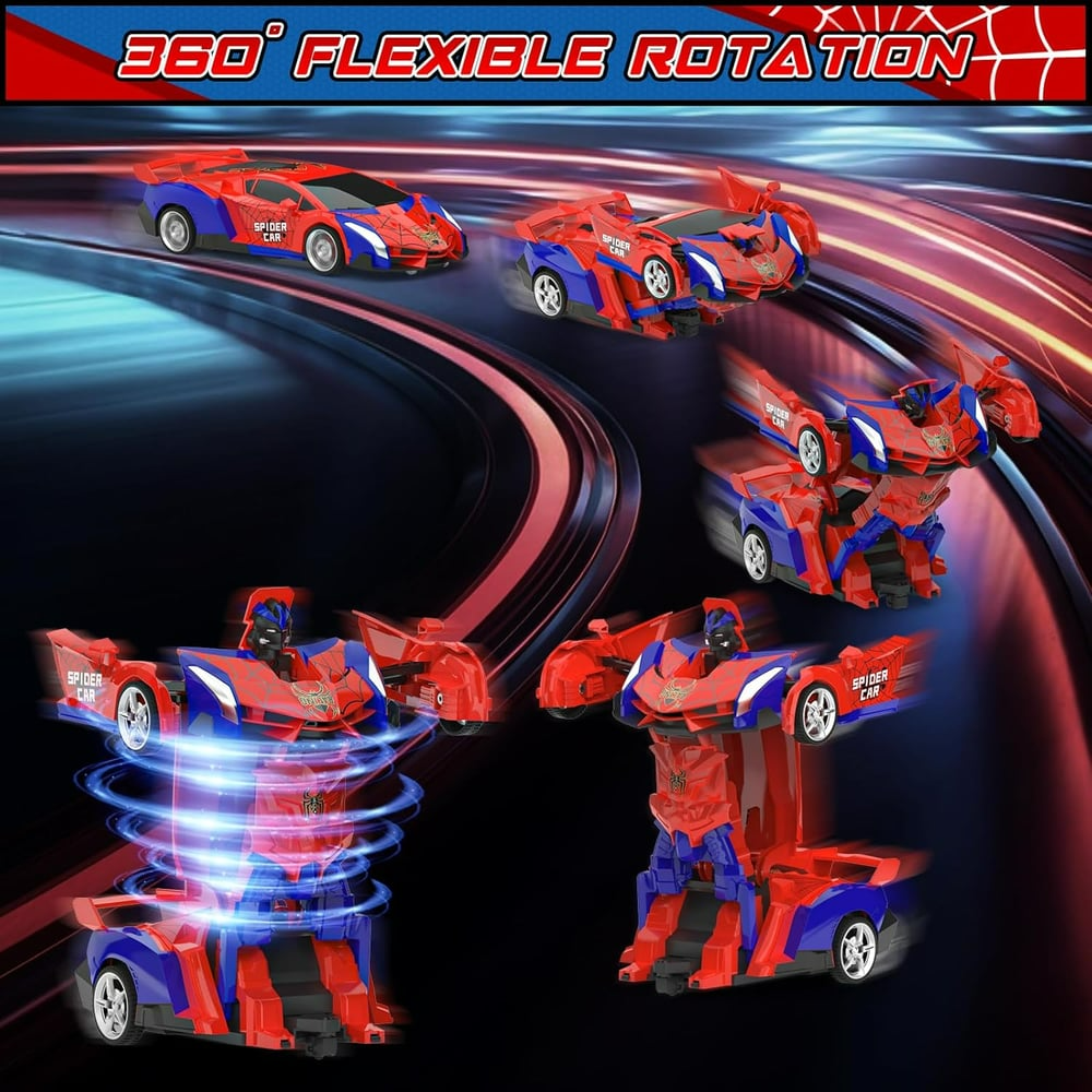 🎄CHRISTMAS SALE 50% OFF✨ BLUEJAY Transforming RC Robot Car - One-Button Deformation & 360° Spin Toy