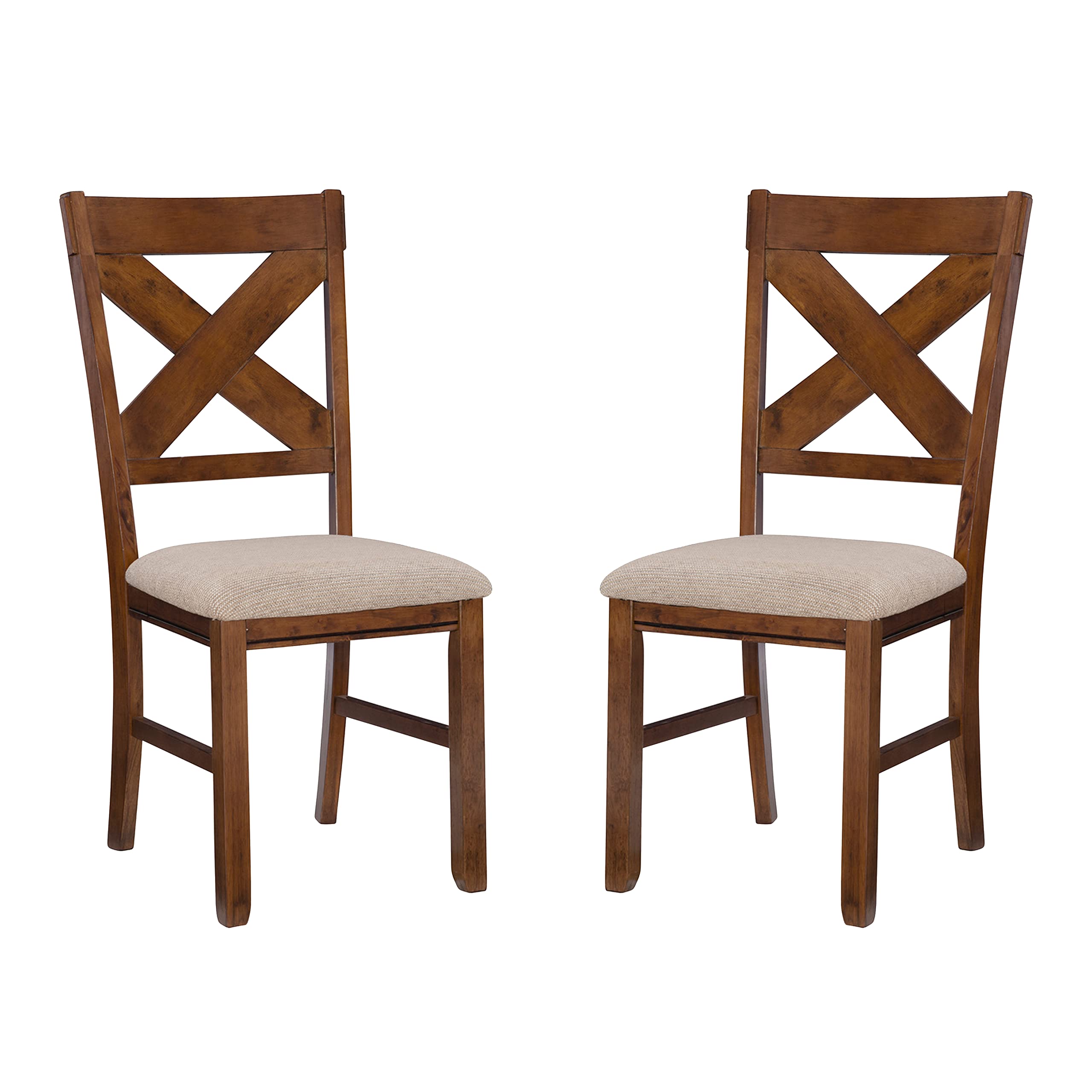 🌟7-Piece Solid Wood Dining Set (1 Table and 6 Chairs)