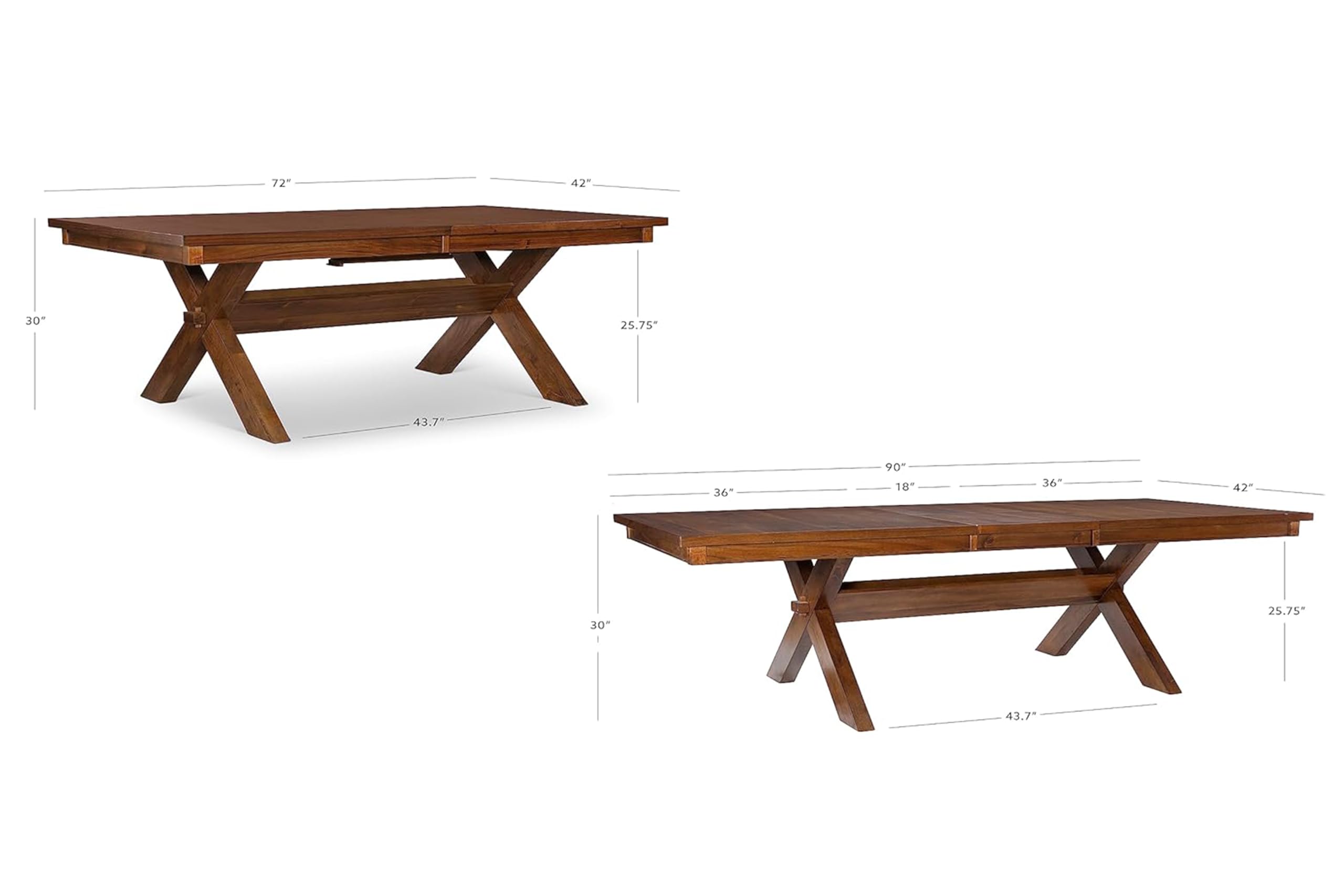 🌟7-Piece Solid Wood Dining Set (1 Table and 6 Chairs)