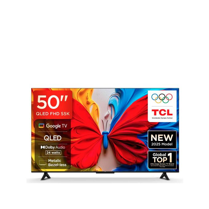 80%🔥TCL Google TV - 50" QLED - 2K Full HD - S5K_50S5K - Noir - Garantie 12 Mois