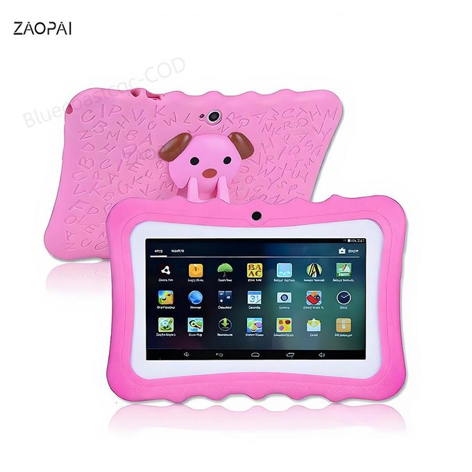ZAOPAI Tablette Pour Enfants, Tablette Android 7 Pouces Avec WiFi, 1 Go + 8 Go Rose
