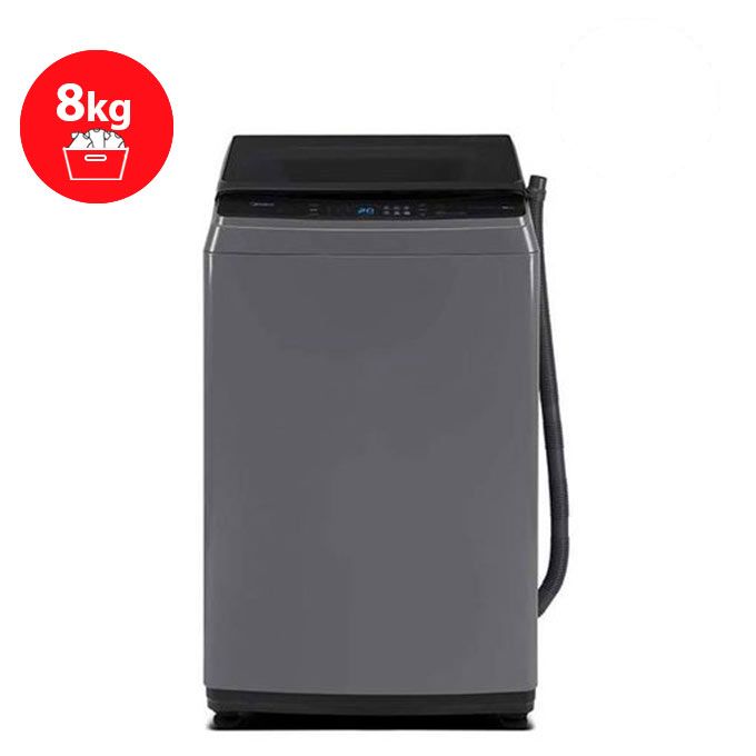 Midea Machine A Laver - Ma200W80/G - Ma200W120/G - 8Kg - Top Loadautomatique ? Healthguard - Hygiene + - Gris