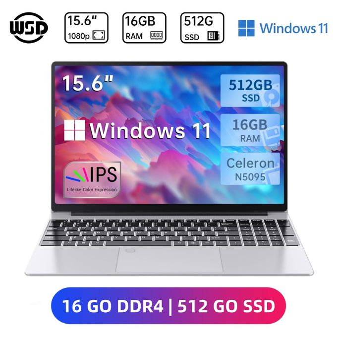 85 % de réduction 🔥 Aujourd'hui seulement 🎉WSD P10 ordinateur portable Intel N5095-Écran 15.6'' 16 Go+512 Go ordinateur portable Win11