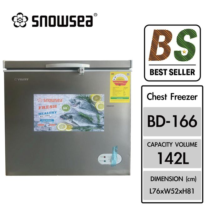 Snowsea 142Litre Chest Freezer With Lock And Caster BD166