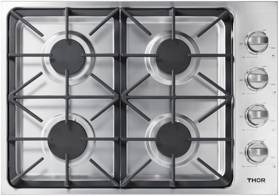 THOR Kitchen Professional 30-inch Cooktop/Rangetop in Stainless Steel - Model TGC3001
