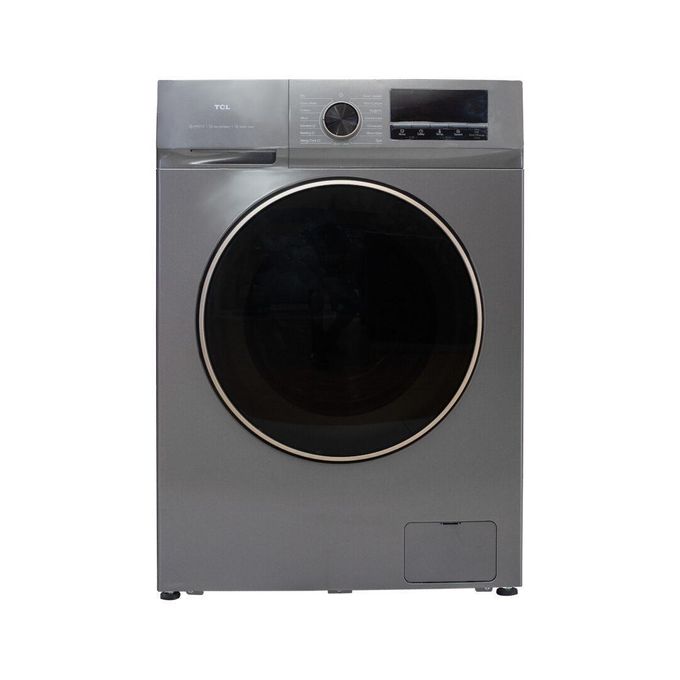 TCL P1108FLG Front Load Full Auto Washing Machine - 8kg - Grey