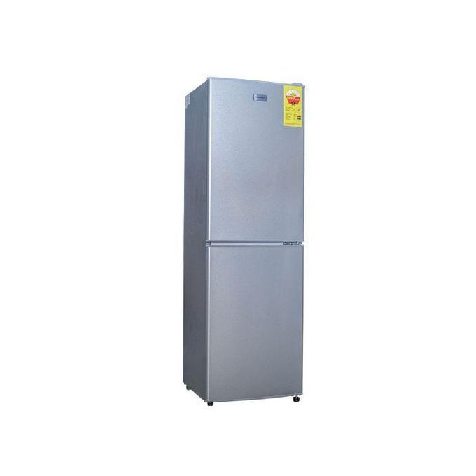 🔥Direct discount of 1000 GHS!❄️Nasco NASD2-20FL Double Door Fridge Bottom Freezer - 158 Liters - Silver